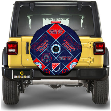 Chicago Fire FC Spare Tire Covers Camera Hole Sporty Team Collection - Gearcarcover - 1