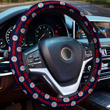 Chicago Fire FC Steering Wheel Cover Sporty Team Collection - Gearcarcover - 1