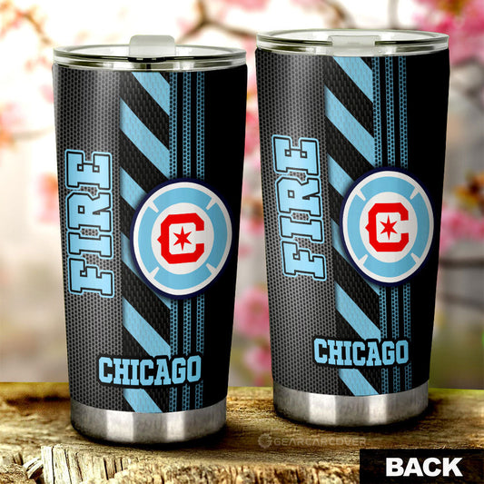 Chicago Fire FC Tumbler Cup Custom Car Accessories - Gearcarcover - 2
