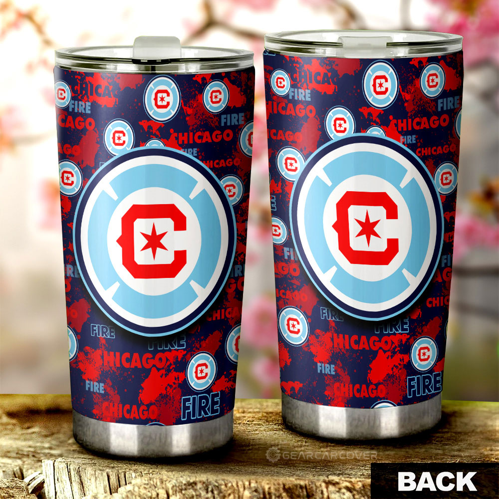 Chicago Fire FC Tumbler Cup Custom Car Accessories - Gearcarcover - 2