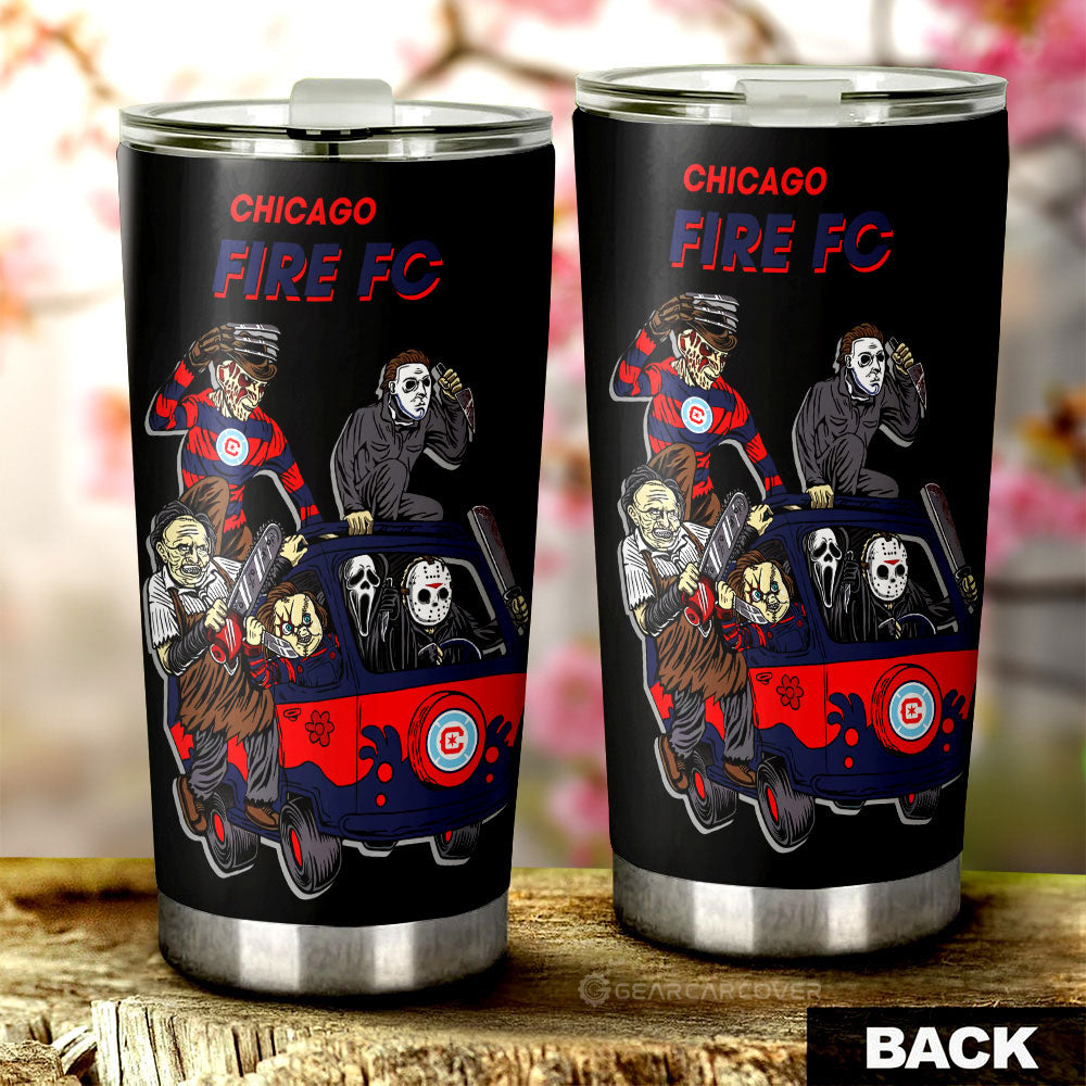 Chicago Fire FC Tumbler Cup Custom Car Accessories - Gearcarcover - 2