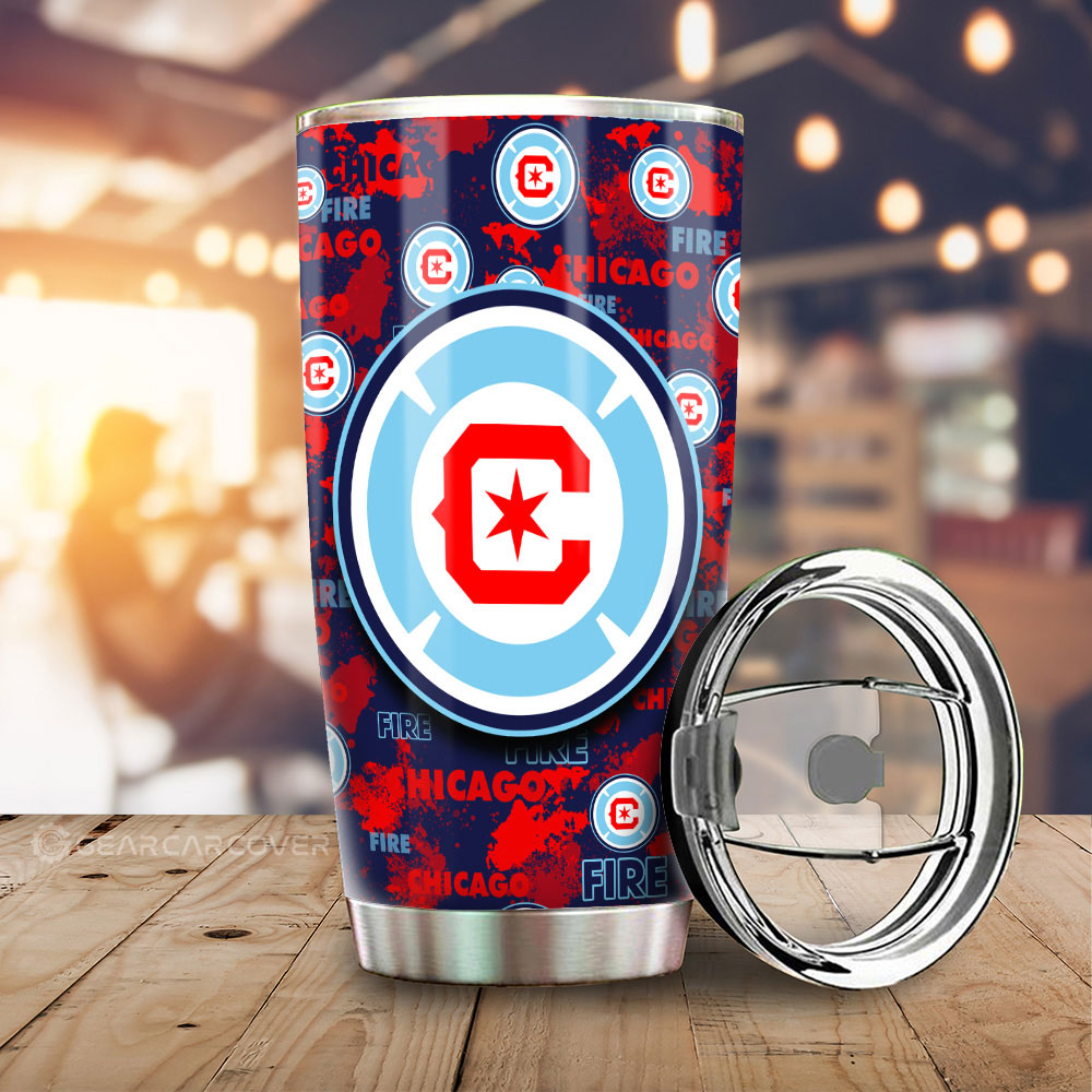 Chicago Fire FC Tumbler Cup Custom Car Accessories - Gearcarcover - 1