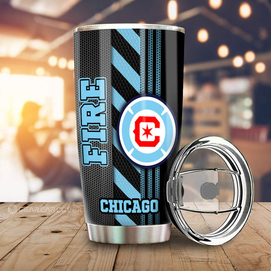 Chicago Fire FC Tumbler Cup Custom Car Accessories - Gearcarcover - 1