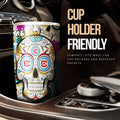 Chicago Fire FC Tumbler Cup Custom Sugar Skull Car Accessories - Gearcarcover - 3