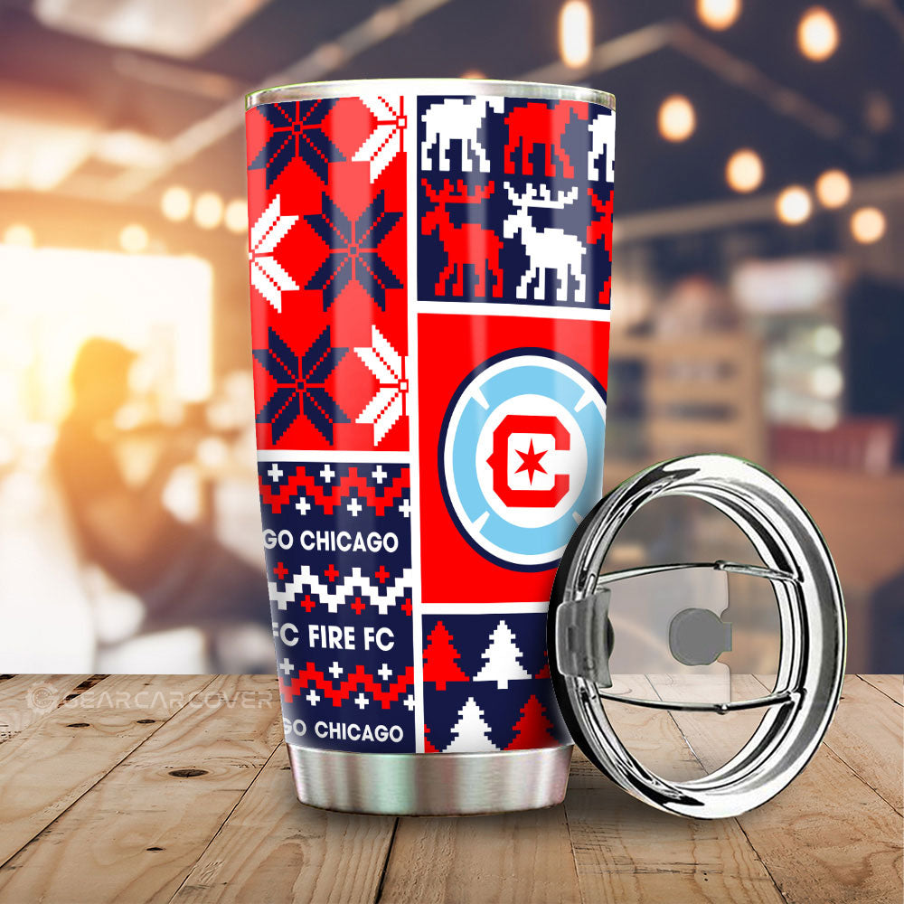 Chicago Fire FC Tumbler Cup Custom Ugly Style Car Accessories - Gearcarcover - 1