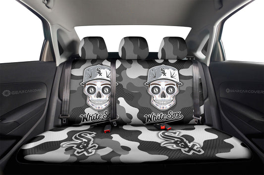 Chicago White Sox Car Back Seat Covers Skull Theme Collection - Gearcarcover - 2