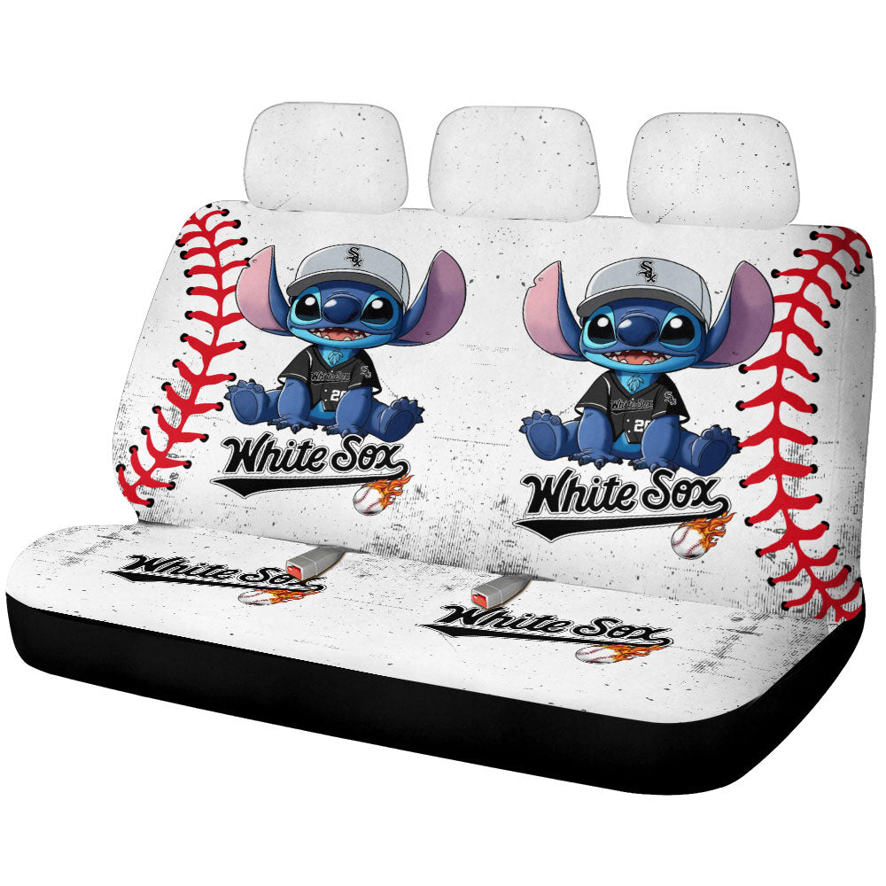 Chicago White Sox Car Back Seat Covers Stitch Theme Collection - Gearcarcover - 1