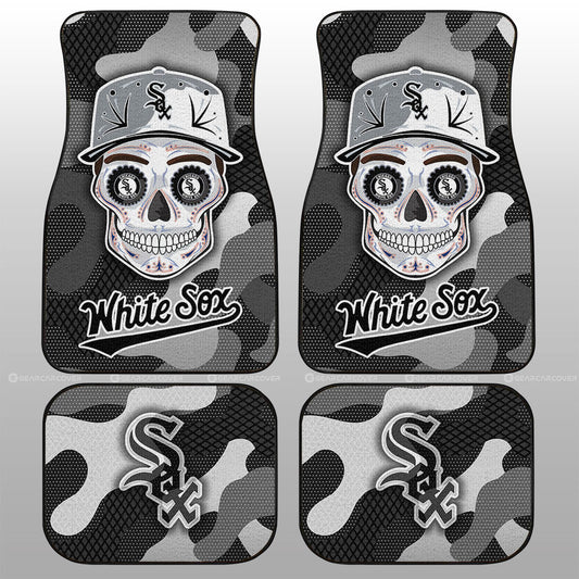 Chicago White Sox Car Floor Mats Skull Theme Collection - Gearcarcover - 1