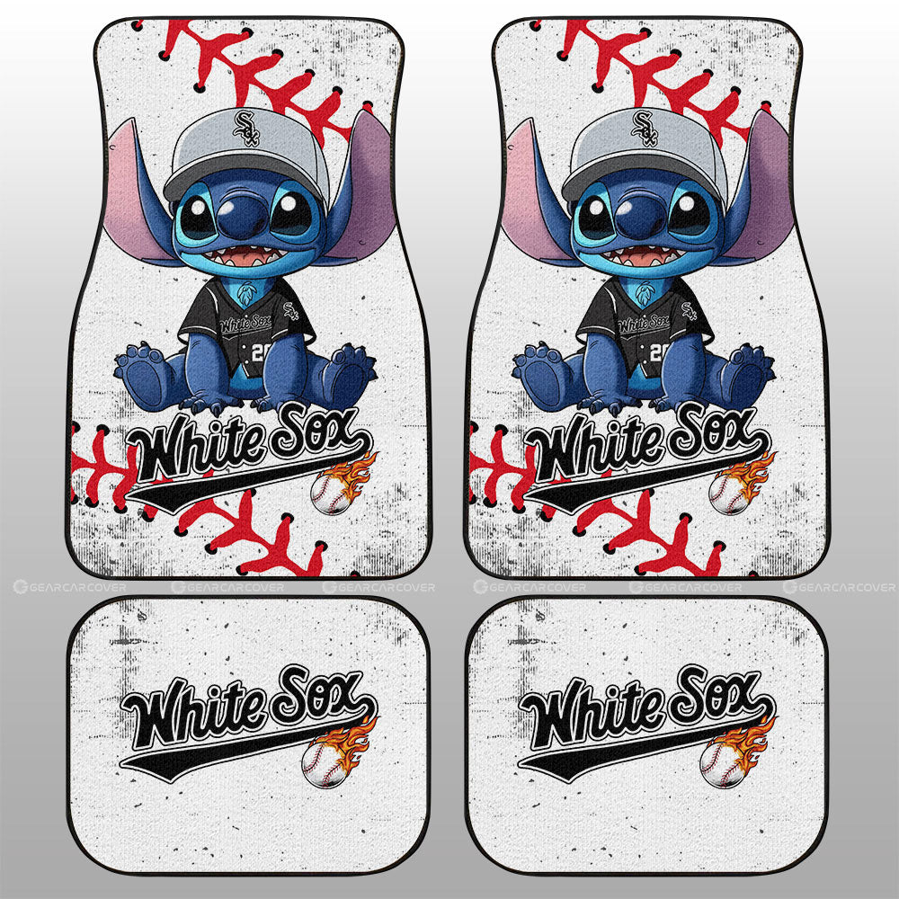 Chicago White Sox Car Floor Mats Stitch Theme Collection - Gearcarcover - 1