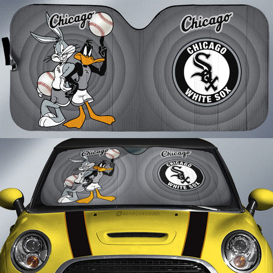 Chicago White Sox Car Sunshade Custom Car Accessories - Gearcarcover - 1