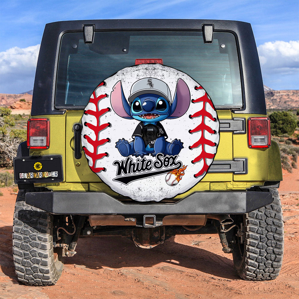 Chicago White Sox Spare Tire Covers Camera Hole Stitch Theme Collection - Gearcarcover - 2