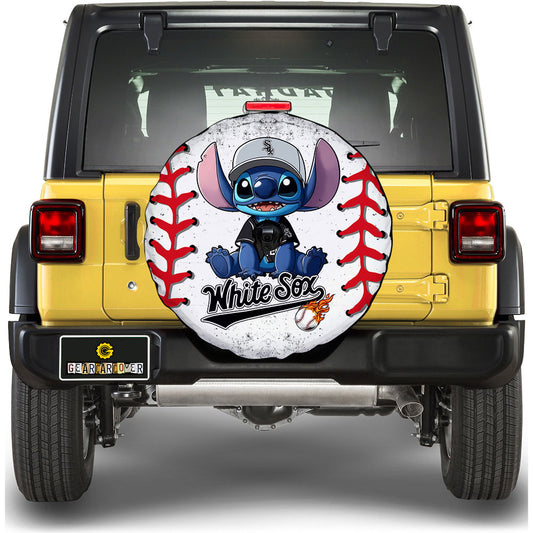 Chicago White Sox Spare Tire Covers Camera Hole Stitch Theme Collection - Gearcarcover - 1
