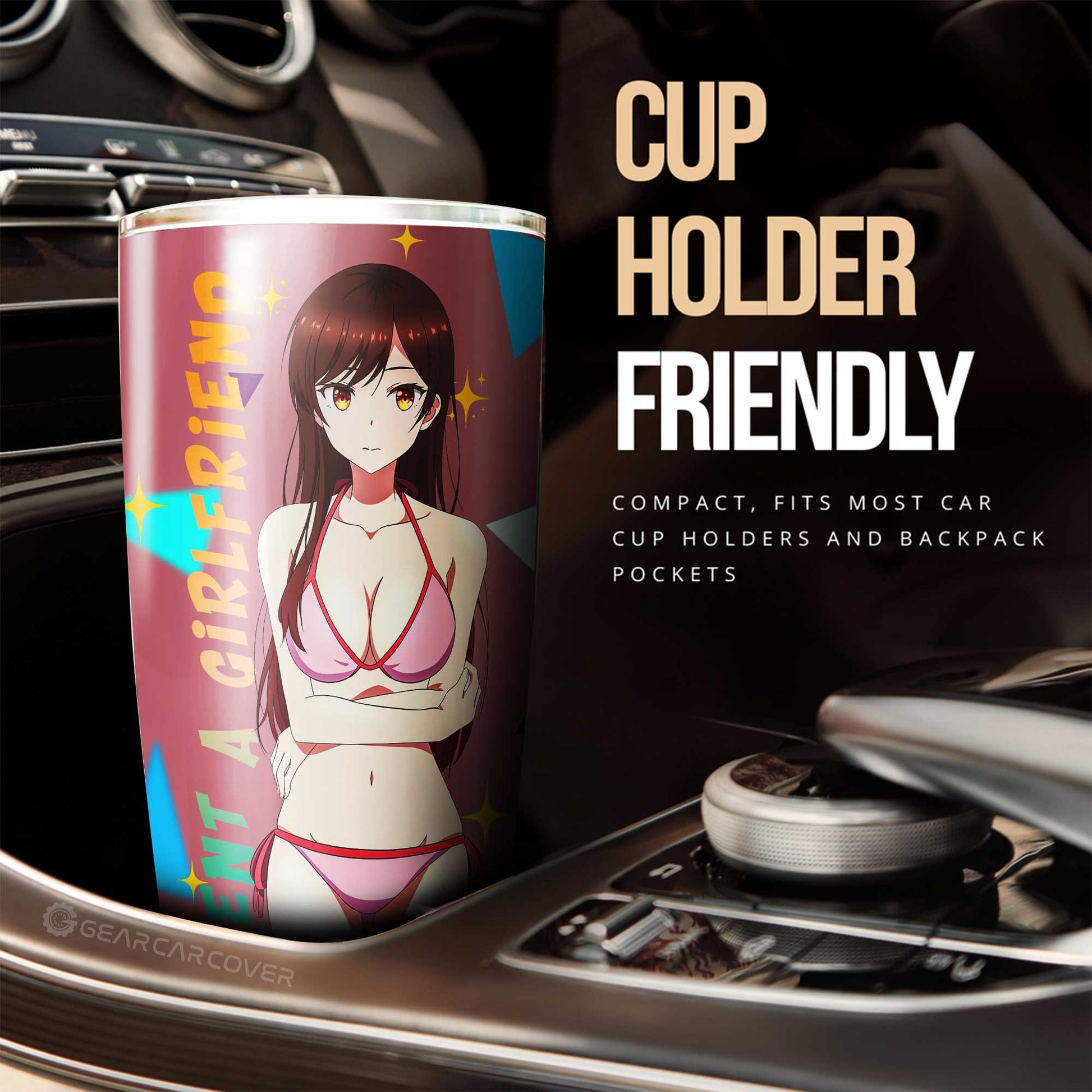 Chizuru Ichinose Tumbler Cup Custom Rent A Girlfriend Car Accessories - Gearcarcover - 2