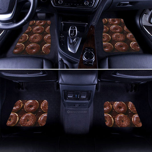 Chocolate Donuts Car Floor Mats Custom Girly Pattern Car Accessories - Gearcarcover - 2