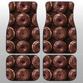 Chocolate Donuts Car Floor Mats Custom Girly Pattern Car Accessories - Gearcarcover - 1