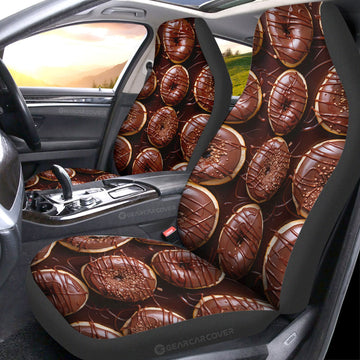 Chocolate Donuts Car Seat Covers Custom Girly Pattern Car Accessories - Gearcarcover - 1