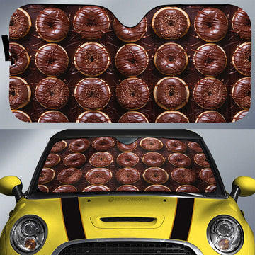 Chocolate Donuts Car Sunshade Custom Girly Pattern Car Accessories - Gearcarcover - 1