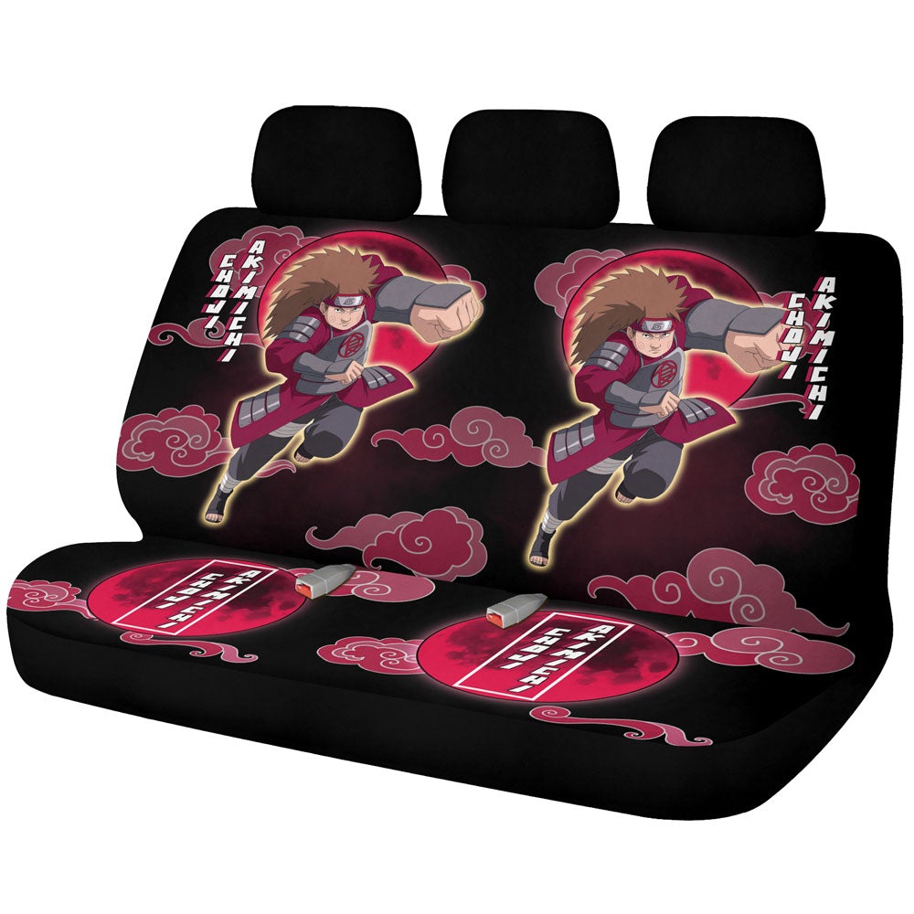 Choji Akimichi Car Back Seat Covers Custom Anime NRTs - Gearcarcover - 1