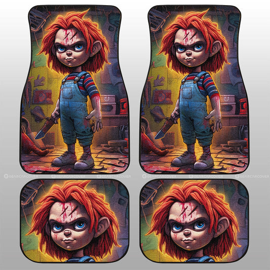 Chucky Car Floor Mats Custom Horror Car Accessories - Gearcarcover - 1