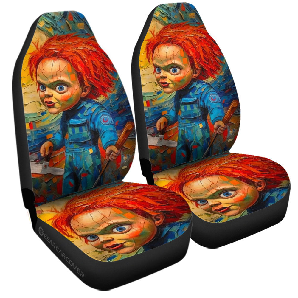 Chucky Car Seat Covers Custom Horror Car Accessories - Gearcarcover - 3