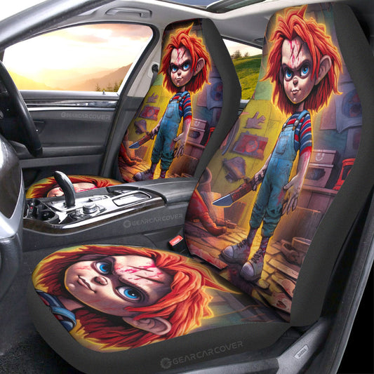 Chucky Car Seat Covers Custom Horror Car Accessories - Gearcarcover - 1