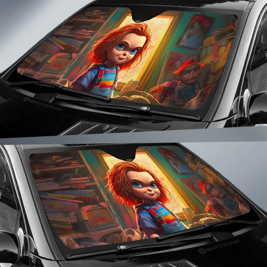 Chucky Car Sunshade Custom Horror Car Accessories - Gearcarcover - 2