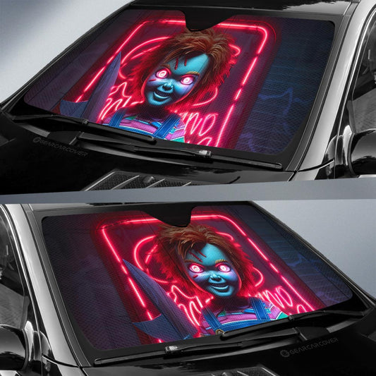 Chucky Car Sunshade Custom Horror Car Accessories - Gearcarcover - 2