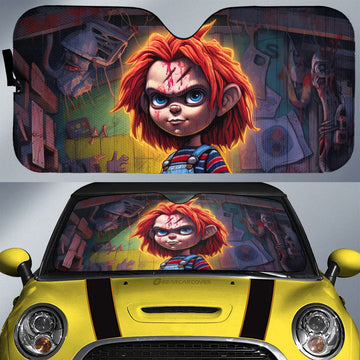 Chucky Car Sunshade Custom Horror Car Accessories - Gearcarcover - 1