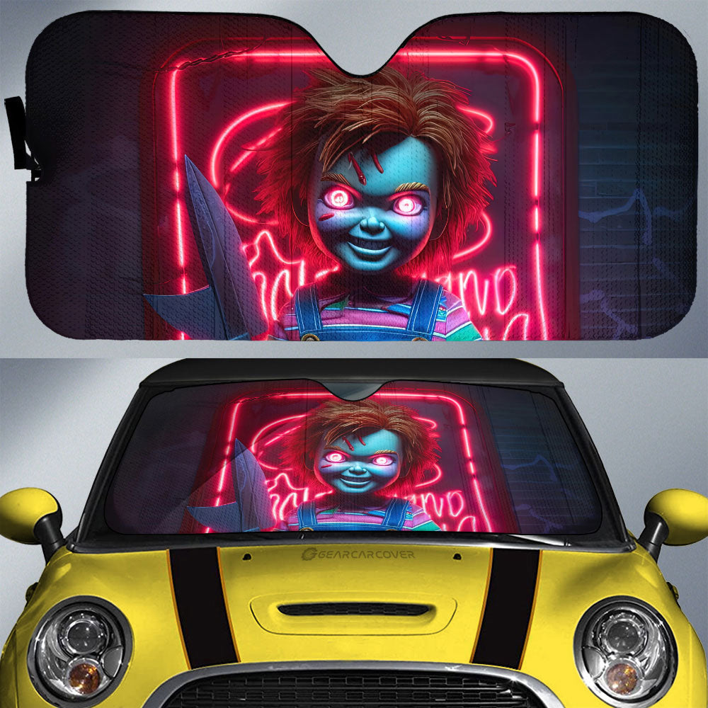 Chucky Car Sunshade Custom Horror Car Accessories - Gearcarcover - 1