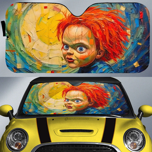 Chucky Car Sunshade Custom Horror Car Accessories - Gearcarcover - 1