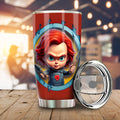 Chucky Tumbler Cup Custom Horror Car Accessories - Gearcarcover - 1