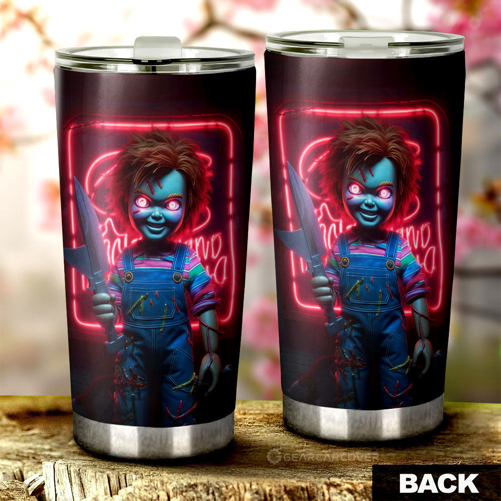 Chucky Tumbler Cup Custom Horror Car Accessories - Gearcarcover - 2