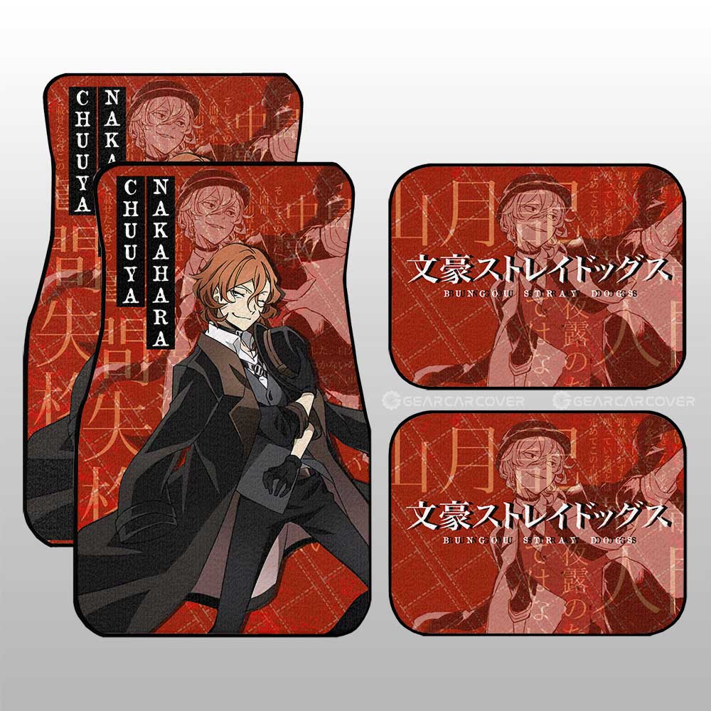 Chuuya Nakahara Car Floor Mats Custom Car Accessories - Gearcarcover - 3