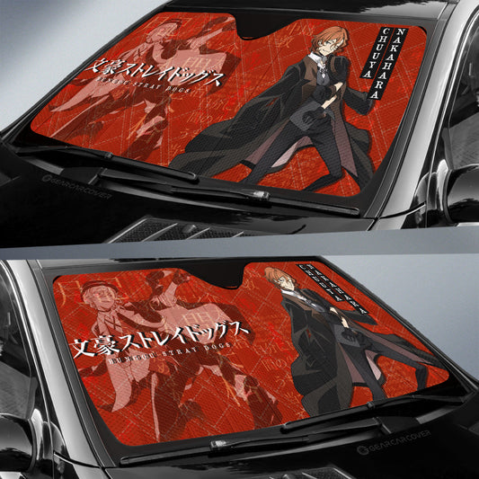 Chuuya Nakahara Car Sunshade Custom Bungou Stray Dogs Anime Car Interior Accessories - Gearcarcover - 2