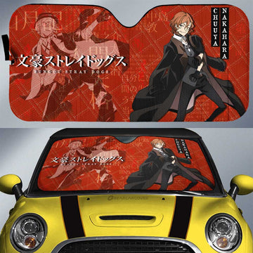 Chuuya Nakahara Car Sunshade Custom Bungou Stray Dogs Anime Car Interior Accessories - Gearcarcover - 1