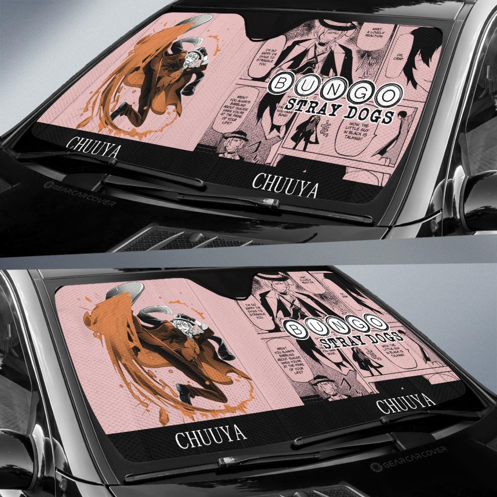 Chuuya Nakahara Car Sunshade Custom Car Interior Accessories - Gearcarcover - 3