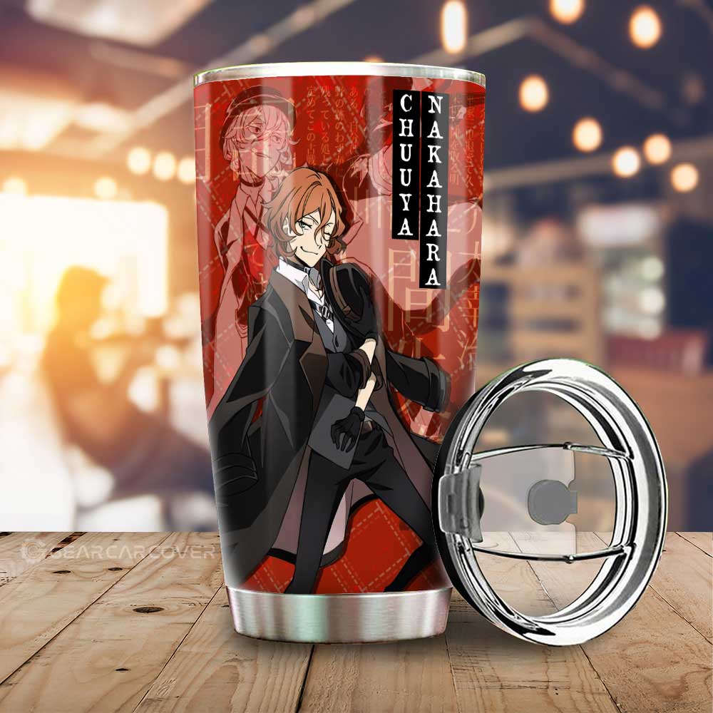 Chuuya Nakahara Tumbler Cup Custom Car Interior Accessories - Gearcarcover - 1