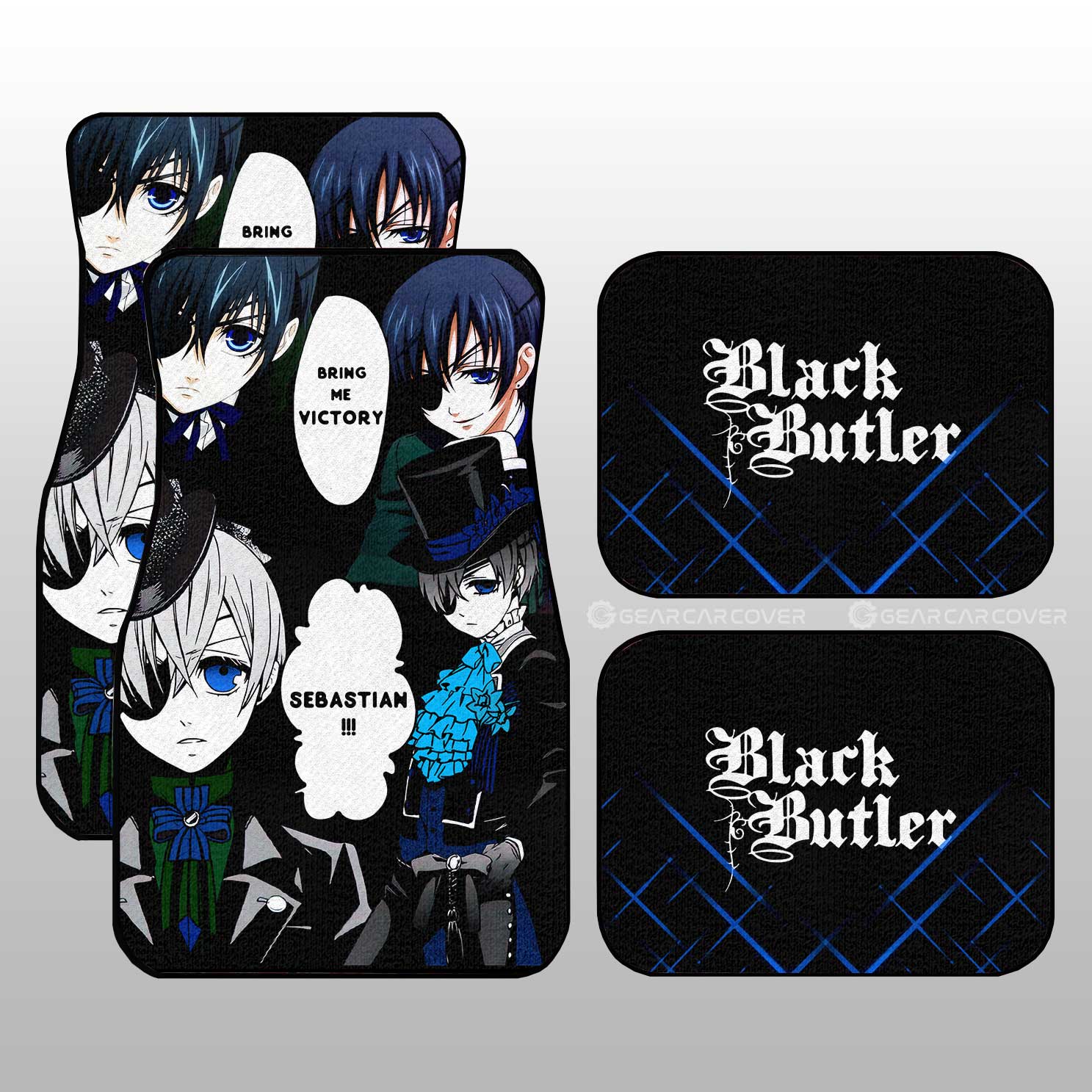 Ciel Phantomhive Car Floor Mats Custom Black Butler Car Accessories - Gearcarcover - 1