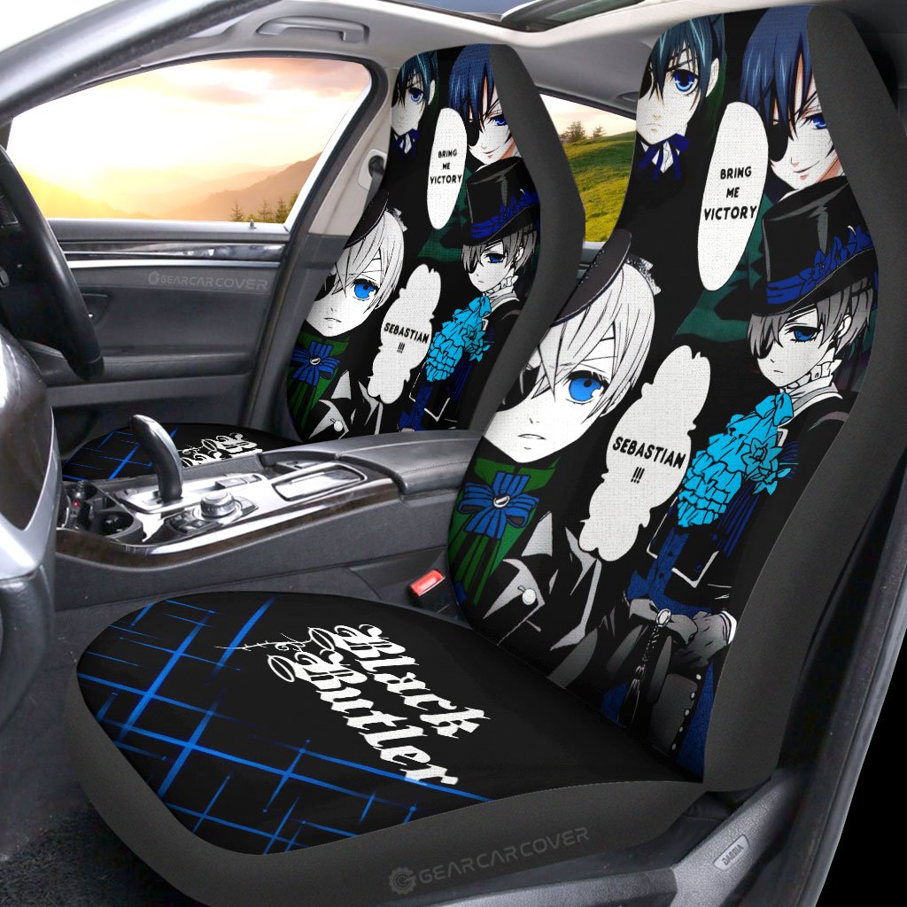 Ciel Phantomhive Car Seat Covers Custom Black Butler Car Accessories - Gearcarcover - 2