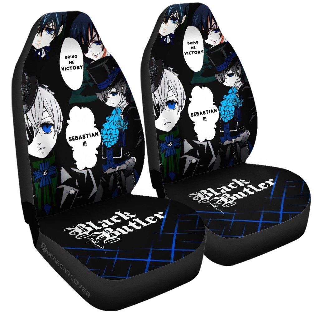 Ciel Phantomhive Car Seat Covers Custom Black Butler Car Accessories - Gearcarcover - 3