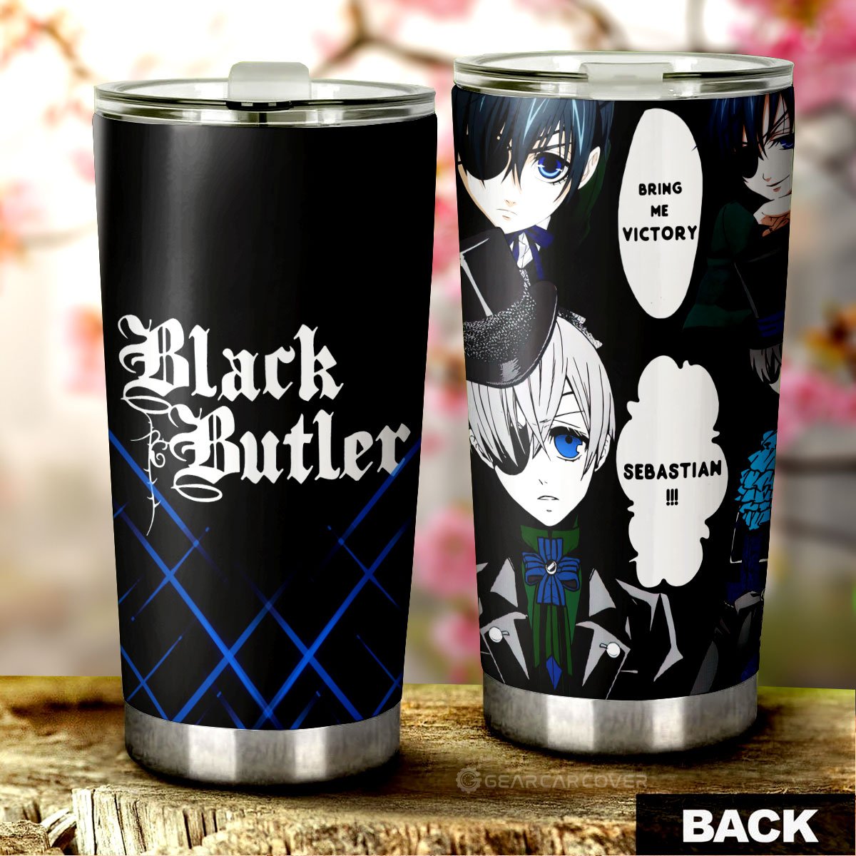 Ciel Phantomhive Tumbler Cup Custom Black Butler Car Accessories - Gearcarcover - 1