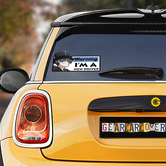 Ciel Phantomhive Warning New Driver Car Sticker Custom Car Accessories - Gearcarcover - 1