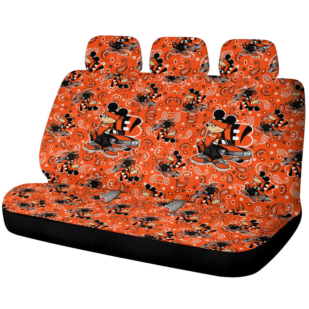 Cincinnati Bengals Car Back Seat Covers Cartoon Theme Collection - Gearcarcover - 1