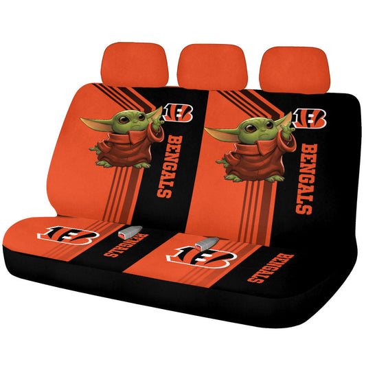 Cincinnati Bengals Car Back Seat Covers Custom Car Accessories - Gearcarcover - 1