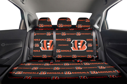 Cincinnati Bengals Car Back Seat Covers Sporty Team Collection - Gearcarcover - 2