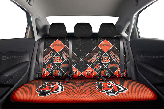 Cincinnati Bengals Car Back Seat Covers Sporty Team Collection - Gearcarcover - 2