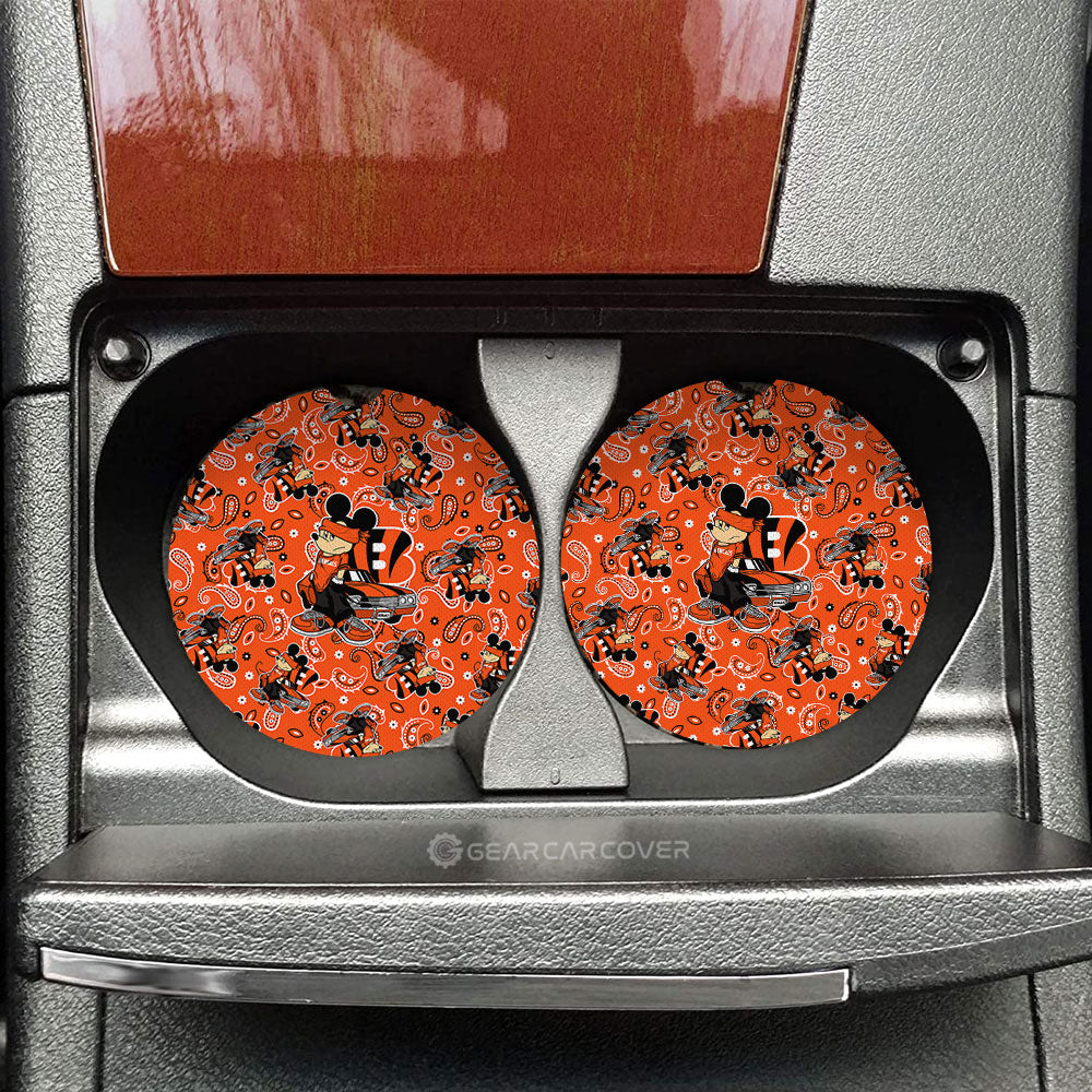 Cincinnati Bengals Car Coaster Set Cartoon Theme Collection - Gearcarcover - 1