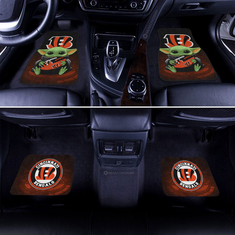 Cincinnati Bengals Car Floor Mats Baby Yoda Car Accessories For Fan - Gearcarcover - 2