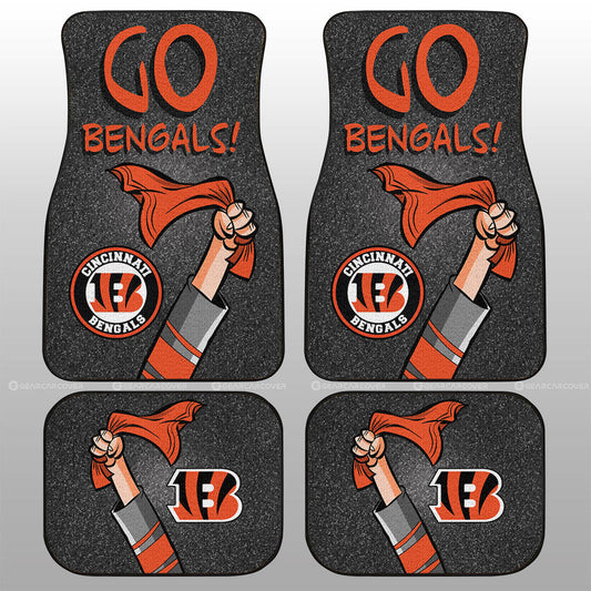 Cincinnati Bengals Car Floor Mats Custom Car Accessories - Gearcarcover - 1