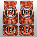 Cincinnati Bengals Car Floor Mats Custom Tie Dye Car Accessories - Gearcarcover - 1